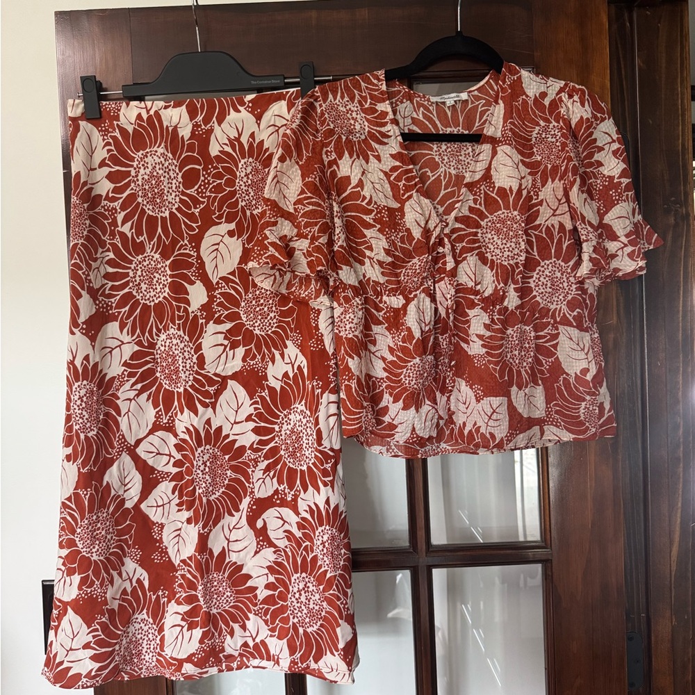 Madewell skirt & top